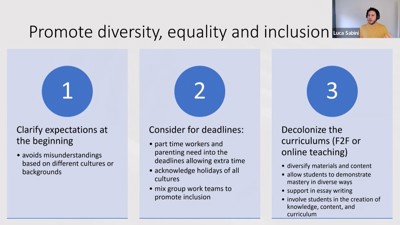 A slide from Dr Luca Sabini's presentation