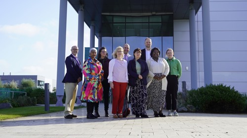 Members of the APM Board of Trustees at the Manufacturing Technology Centre